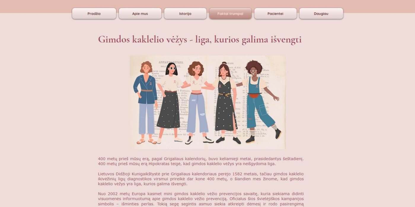 web design for women health