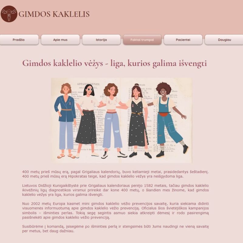 web design for women health